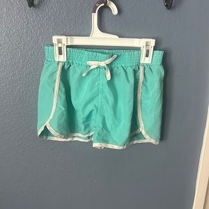 Teal Shorts, Girls size 14/16, Exercise shorts